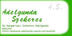 adelgunda szekeres business card